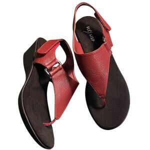 Flex Step Red Women's Sandals. 8.5W